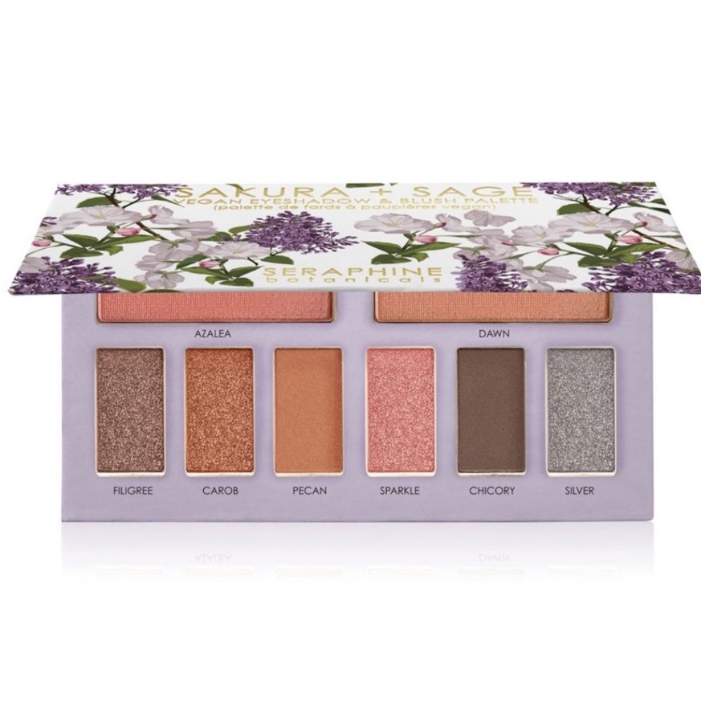 Sakura + sage vegan eyeshadow &blush palette